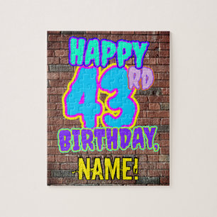 Puzzle 43e anniversaire ~ Amusant, Graffiti urbain inspir