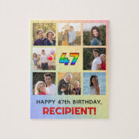 47e anniversaire : Arc-en-ciel amusant #, Nom pers