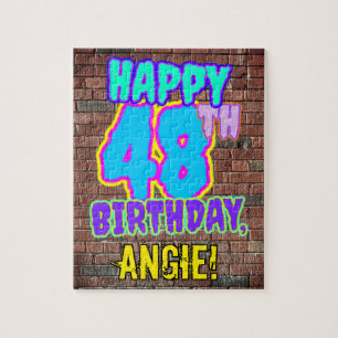 Puzzle 48e anniversaire ~ Amusant, Graffiti urbain inspir