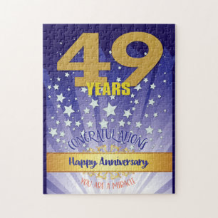 Puzzle 49 Anniversaire de la reprise Numéros Gras