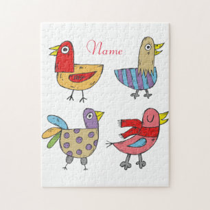 Puzzle 4 Oiseaux amusants Thunder_Cove