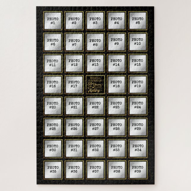 Puzzle 50 Ans en gestation, Anniversaire 39 Photo Collage (Vertical)