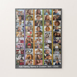 Puzzle 50 Collage de photos - Texte personnalisé - Bandes