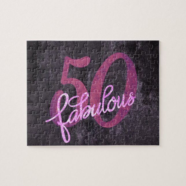 Puzzle 50 et fabuleux | Pink and Purple Jewel Tone Party (Horizontal)