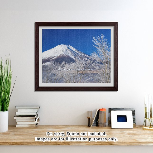 Puzzle [520] Mt.Fuji – Alongside Transient Hoarfrost (An image of a puzzle displayed in a bright and open room. // 明るく風通しの良い部屋を飾ったときののイメージ)