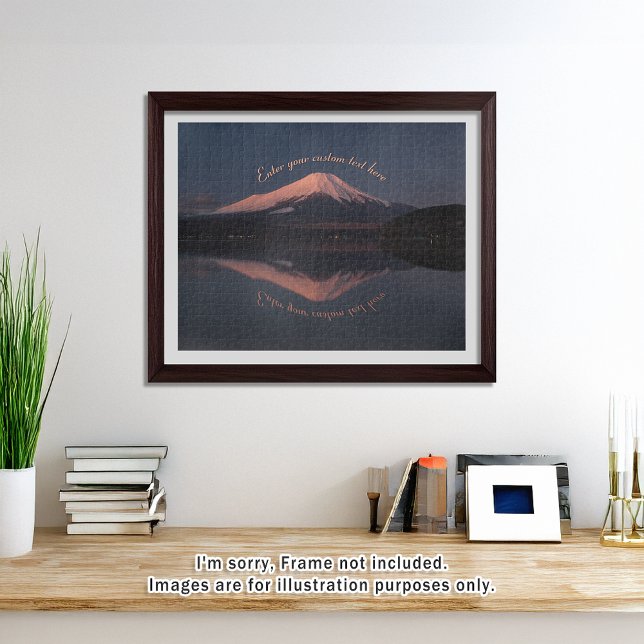 Puzzle [520] Mt.Fuji – Reflections of a Scarlet Dawn (An image of a puzzle displayed in a bright and open room. // 明るく風通しの良い部屋を飾ったときののイメージ)