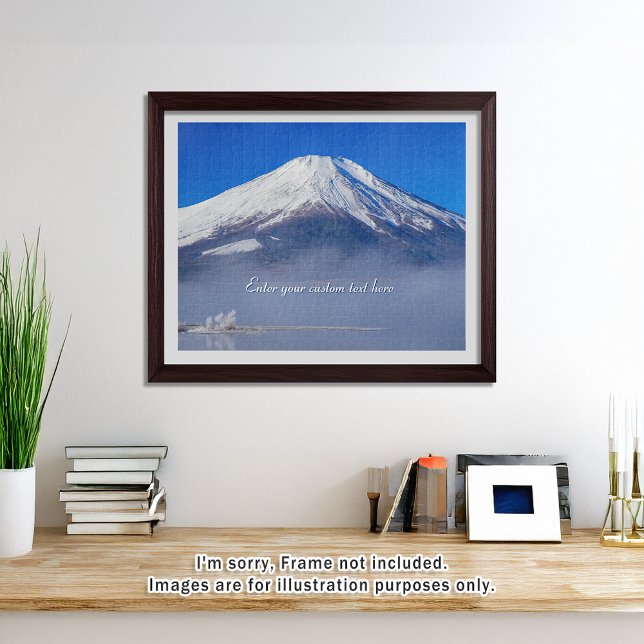 Puzzle [520] Mt.Fuji – Silent Morning, Frozen Beauty (An image of a puzzle displayed in a bright and open room. // 明るく風通しの良い部屋を飾ったときののイメージ)