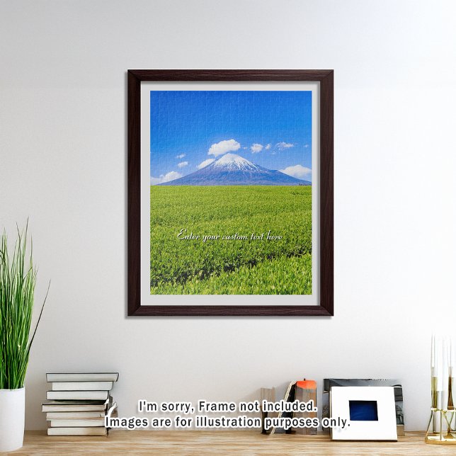 Puzzle [520] Mt.Fuji – Spring Sprouts in Tea Fields (An image of a puzzle displayed in a bright and open room. // 明るく風通しの良い部屋を飾ったときののイメージ)