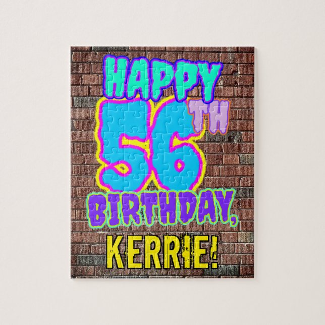 Puzzle 56e anniversaire ~ Amusant, Graffiti urbain inspir (Vertical)