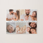 Puzzle 5 Photos Galerie Famille Collage Personnalisé<br><div class="desc">Créez un puzzle personnalisé avec un collage familial de 5 photos pour un cadeau mémorable et attrayant. Ce puzzle personnalisé présente cinq de vos photos de famille préférées dans une belle mise en page de galerie, apportant joie et nostalgie pendant que vous le montez ensemble. Idéal pour les réunions de...</div>