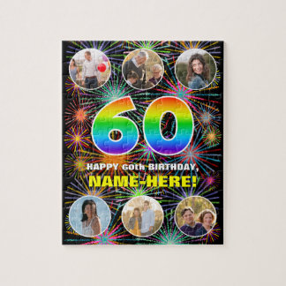 Puzzle 60e anniversaire : Arc en ciel amusant #, Nom pers