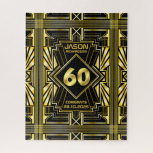 Puzzle 60e anniversaire Art Déco Gold Black Great Gatsby