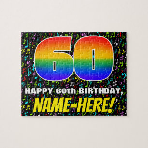 Puzzle 60e anniversaire — Symboles de musique amusants et