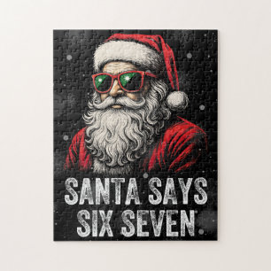 Puzzle 67 Meme Drôle de Père Noël dit Six Sept Noël