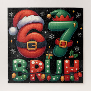 Puzzle 67 Meme Six Seven Bruh Drôle de Noël 6 7