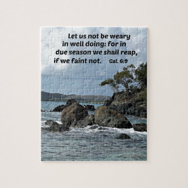 Puzzle 6:9 Let us not be weary in well doing (Vertical)