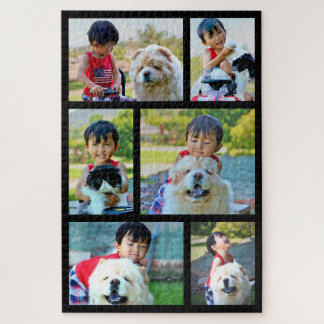 Puzzle 6 Photo Jumbo Customisé Image Famille Collage