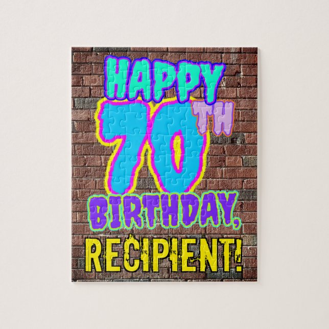 Puzzle 70e anniversaire ~ Amusant, Graffiti urbain inspir (Vertical)