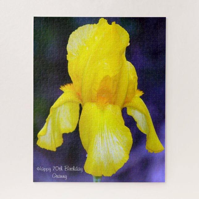 Puzzle 70e anniversaire grand-mère. (Vertical)