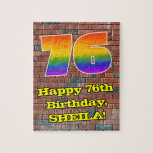 Puzzle 76e anniversaire : Arc en ciel inspiré par les gra