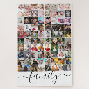 Puzzle 80 Photo Collage Famille personnalisée