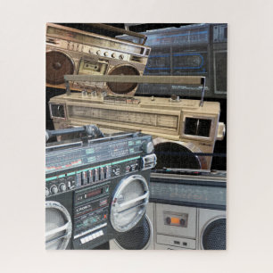 Puzzle 80 Retro 80s Boom Box Boombox Ghetto Blaster