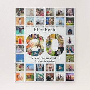 Puzzle 80e anniversaire Modèle photo