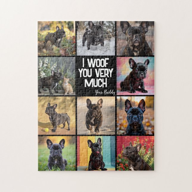 Puzzle 8 x photos + texte propres  (Vertical)