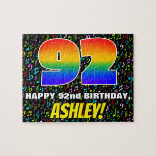 Puzzle 92e anniversaire — Symboles de musique amusants et