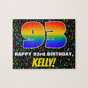 Puzzle 93e anniversaire — Symboles de musique amusants et