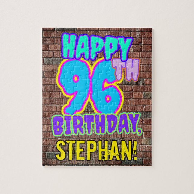 Puzzle 96e anniversaire ~ Amusant, Graffiti urbain inspir (Vertical)