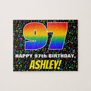 Puzzle 97e anniversaire — Symboles de musique amusante et