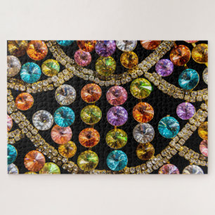 Puzzle à bijoux de couleurs vives