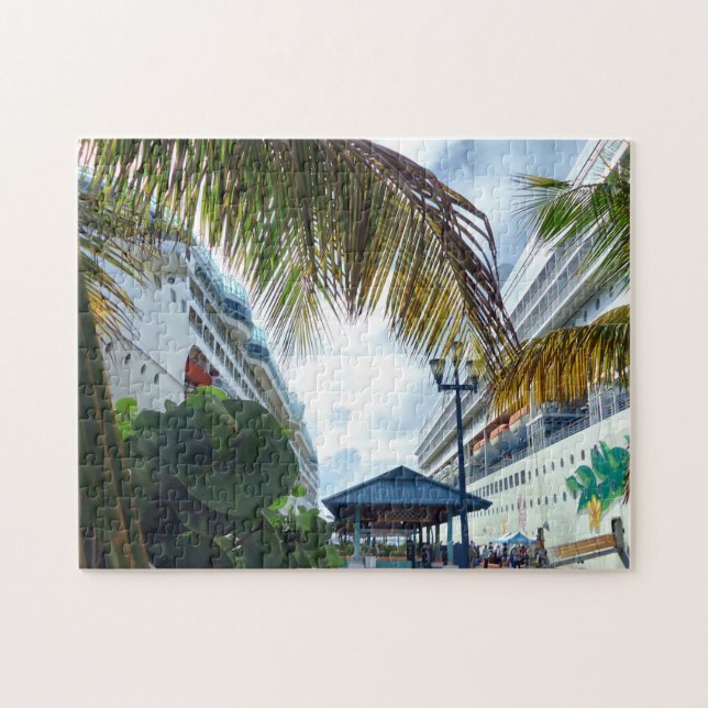 Puzzle À côté des bateaux de croisière (Horizontal)