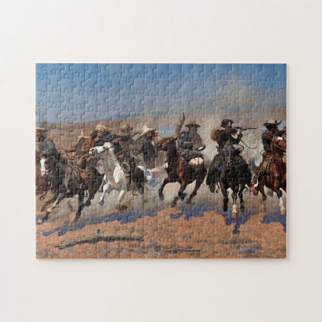 Puzzle A Dash for the Timber by Frederic Remington (Horizontal)