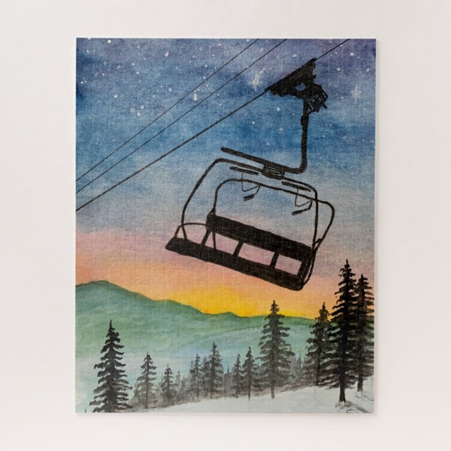 Puzzle à Dernier terme pour les skieurs (Vertical)