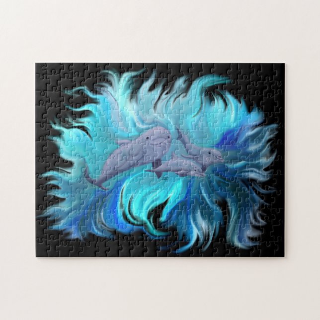 Puzzle À l'école Dolphin (Horizontal)