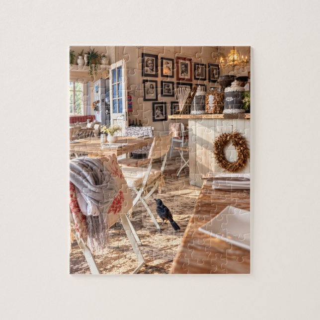 Puzzle à l'effigie d'un Café - 110 Pièces (Vertical)