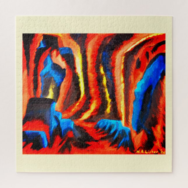 Puzzle A l'intérieur d'un volcan (Vertical)