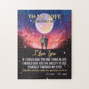 Puzzle À ma femme Lettre À Ma Femme Amour Du Mari
