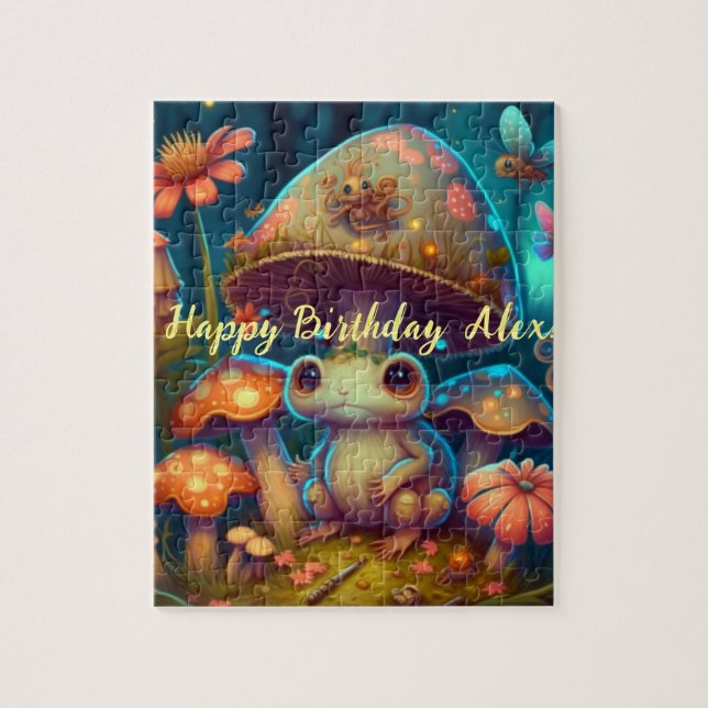 Puzzle A magic mushroom frog  (Vertical)