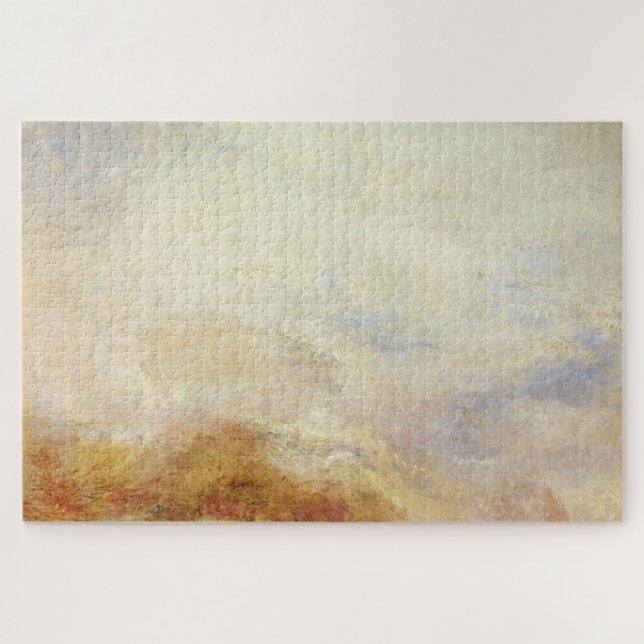 Puzzle A Mountain Scene, Val d’Aoste - Joseph Mallord... (Horizontal)