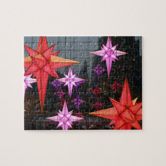 Puzzle A New York. Décoration de Noël à l'intérieur (Horizontal)