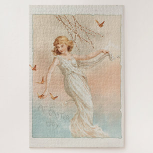 Puzzle "À Pâques Joie" - Impression Vintage, L. Prang & C