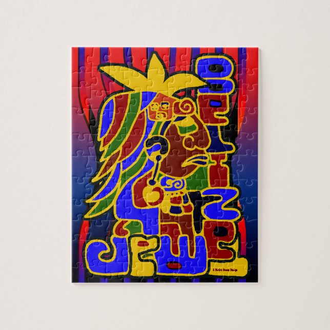 Puzzle à tête maya (Vertical)