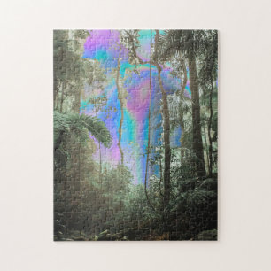 Puzzle À travers les arbres