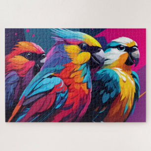 Puzzle à trois perroquets