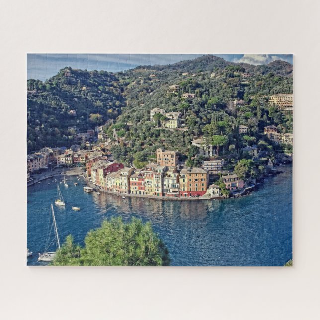 Puzzle A View to Portofino, Italia - 16x20 - 520 pcs. (Horizontal)