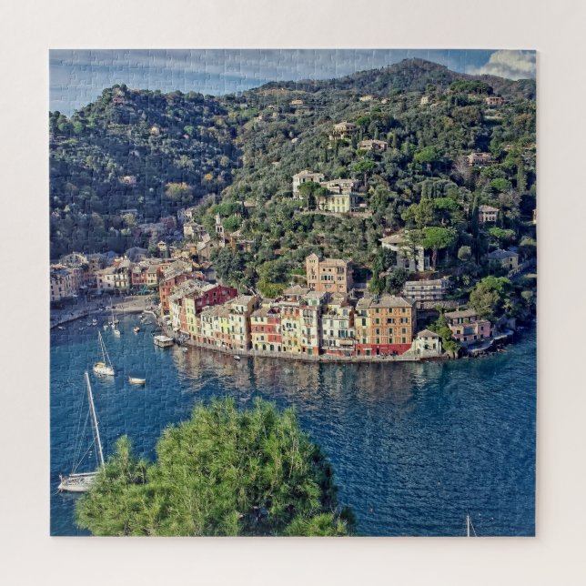 Puzzle A View to Portofino, Italia - 20x20 - 676 pcs. (Vertical)