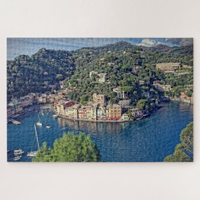 Puzzle A View to Portofino, Italia - 20x30 - 1014 pcs. (Horizontal)